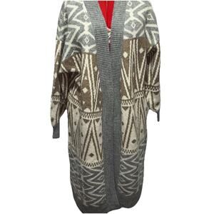 Ophelia Roe Soft Sz 2X Aztec/Western Open Cardigan Soft Boho NWT